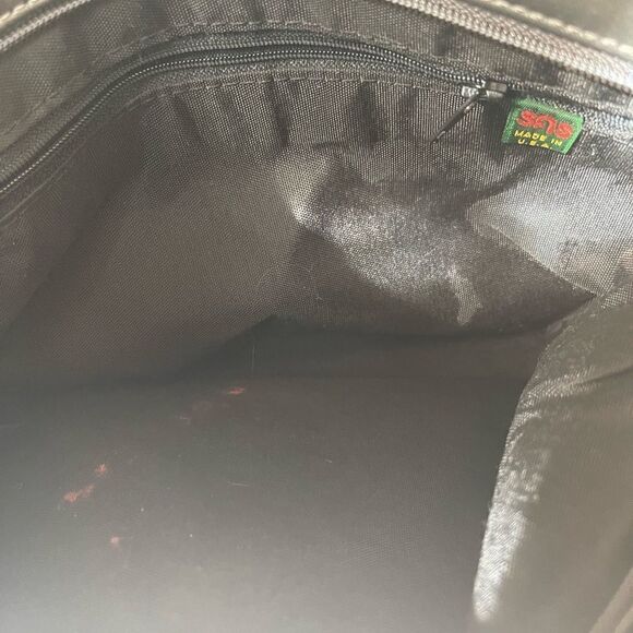 SAS multi color fabric tapestry with gray leather trim adjustable should… - Picture 13 of 14